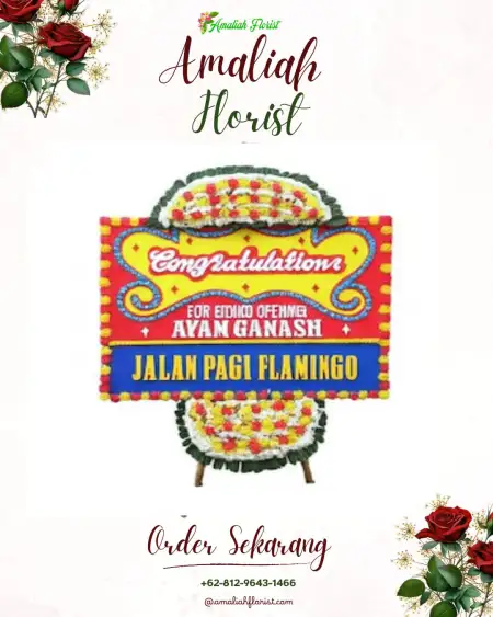 Sewa Papan Bunga President University Convention Center Cikarang
